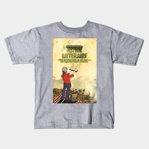 festival litteraire 2015 LILA kid Kids T-Shirt by csidoc